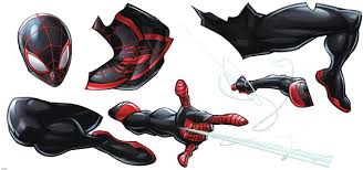 Check spelling or type a new query. Buy Roommates Spider Man Miles Morales Peel And Stick Giant Wall Decals 1 Sheet 36 5 Inches X 17 25 Inches Black Red Rmk3921gm Online In Indonesia B07h83kj8k