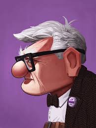 Carl Portrait Disney Posters Disney Up Disney Art