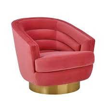 New furniture salon swivel chair classic style features. Canyon Hot Pink Velvet Swivel Chair Tov Furniture