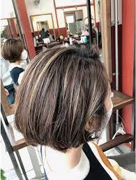 40代50代白髪ぼかしハイライトボブ ruufus恵比寿渋谷 3151c l096113181 ルーファス 恵比寿 渋谷 ruufus のヘアカタログ ホットペッパービューティー ハイライト ボブ ヘアースタイル ラベンダーヘアー