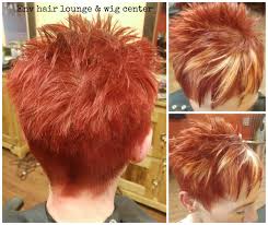 Red Bird With Spiky Hair Pin On Bold Bright Hair Colors