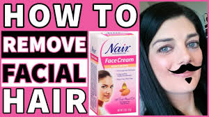 Depilatories work by removing hair just at the skin surface. How To Remove Facial Hair Nair Face Cream Youtube