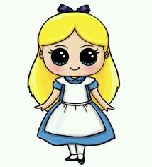 Alice Nel Paese Delle Meraviglie Scarabocchi Kawaii Disegni Kawaii Disegni
