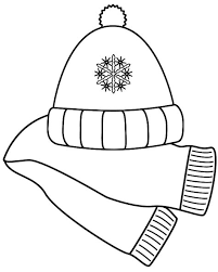 Scarf And Winter Hat Coloring Page Coloring Home Kids Winter Hats Winter Hats Hats