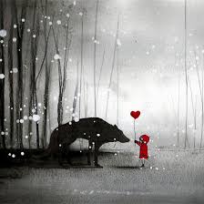 The Wolf That Fell In Love With Little Red Riding Hood Sirhamnet Little Red Riding Hood Be My Valentine By Minoule Art Fantasy Art Red Riding Hood