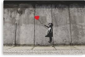 Banksy Balloon Girl On Berlin Wall Canvas Print By Kiguni In 2020 Canvas Print Wall Berlin Wall Wall Canvas