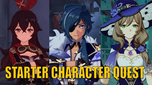 Genshin Impact Amber Kaeya Lisa Starter Story Quest Gameplay Youtube