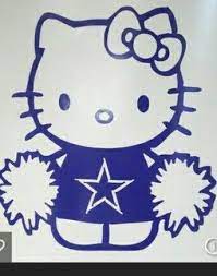 Hello Kitty Cowboy Fan Hello Kitty Clipart Dallas Cowboys Christmas Dallas Cowboys Girls