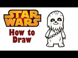 How To Draw Cute Chewbacca Star Wars Solo Easy Pictures To Draw This Is A Cartoon Cute Version Of Ch Easy Pictures To Draw Drawing Stars Pictures To Draw
