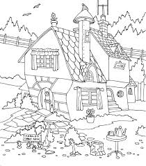 The area or scenery surrounding a house is always interesting as it gives one the sense of the geographical location where the house is located. Pin On Little Sweet Towns Adult Coloring Book