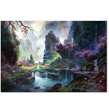 Jigsaw puzzles are great for learning to focus and pay attention to detail. 1000 Piece Wooden Jigsaw Puzzle 30x20inch Mountain Stream Landscape Adult Puzzles Toy Family Wall Decoration Family Gift Shopee Malaysia