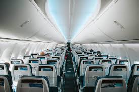 Interior Of Passenger Jet Airliner Airlines Stock Photos Free Stock Photos