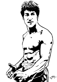 Black And White Celebrity Black And White Vector Portraits Black White Vector Portrait Of Bruce Lee Bruce Lee Art Bruce Lee Martial Arts Bruce Lee