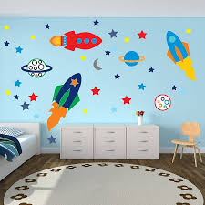 Our wall decals for kids is a large section full of all different kinds of products. Space Rockets Wall Stickers Kids Room Wall Decor Kids Room Wall Decals Kids Room Wall