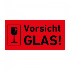 Alle angaben in formularfeldern, formatierungen und evt. Versandaufkleber Hinweisetiketten Vorsicht Glas Etiketten Warnung Ebay