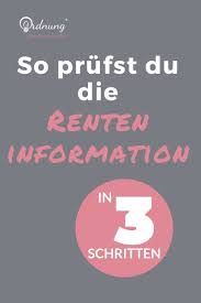 So Klarst Prufst Du Dein Rentenkonto Schritt Fur Schritt Anleitung In Rente Gehen Mit 63 In Rente Finanzen