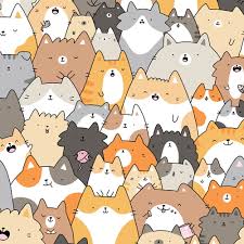 Ingen Automatisk Text Tillganglig Animal Doodles Cat Doodle Cute Backgrounds