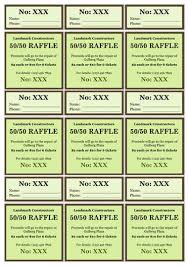 15 free raffle ticket templates in