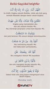 Ensiklopedia Islam Dzikir Sayyidul Istighfar Istighfar Terbaik