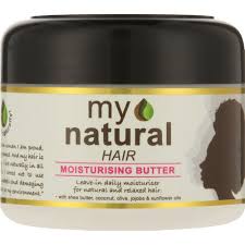 When selecting a moisturizing shampoo for natural hair, it is usually ideal to look for a product that doesn't contain sodium lauryl sulfate or ammonium lauryl sulfate. My Natural Hair Moisturising Butter 125ml Clicks