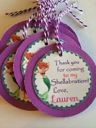 Birthday Thank You Gift Ideas Little Mermaid Ariel Custom Birthday Party Thank You Gift Tags Divinedecorations Seasonal On Mermaid Birthday Party Ariel Birthday Party Sea Birthday Party