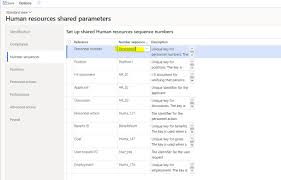 Personnel number Number Sequence