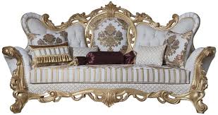 Le velours, quant à lui, apporte. Casa Padrino Canape Baroque De Luxe Blanc Or 248 X 108 X H 122 Cm Canape De Salon Avec Motif Elegant Et Coussins Decoratifs Magnifique Mobilier Baroque