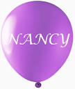 Amazon.com: Globos con NANCY en ambos lados, globos de 12 pulgadas ...