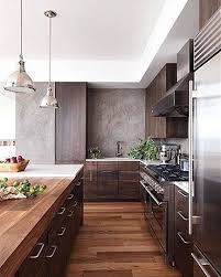 Contemporary Dark Wood Kitchen Modern Wood Kitchen Kitchen Design Kitchen Interior