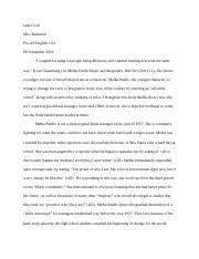 Numerous novels and films have been written, such as glory road (2006) portraying the dilemmas that african americans faced during this time. Warriors Don T Cry Character Analysis Essay Jada Cook Docx Jada Cook Mrs Beaudoin Pre Ap English 10 3 08 September 2016 I Stopped Focusing On Course Hero