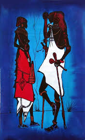 Artwork African Art Black And White African Art Batik African Artwork Painting Color Decor Uniqueartwork Red White Blue Batik Culture African Artwork African Batik Africa Art