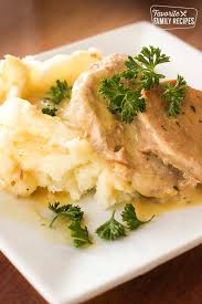 Oven baked is one of the best ways to cook thin pork chops while freeing up your stovetop to prepare other healthy foods at the same time. Easy Crock Pot Pork Chops Favorite Family Recipes