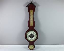 Vintage Mural Barometer Thermometer And Hygrometer By Fisher Etsy Hygrometer Nautical Wall Decor Mural