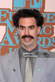 Sacha Baron Cohen aka (Borat Sacha Baron Cohen Celebrity 2D Single Card  Party Face Mask)