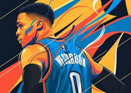 Art By Bikonatics Shop Art Posters Prints Displate Russell Westbrook Wallpaper Westbrook Wallpapers Nba Art