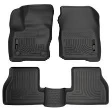 Husky Liners Front And Rear Floor Liner Weatherbeater Black Set Focus St 2016 2018 Floor Mats Ford Ford Explorer