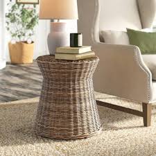 Accent your living room with a coffee, console, sofa or end table. Farmhouse Rustic Drum End Side Tables Birch Lane