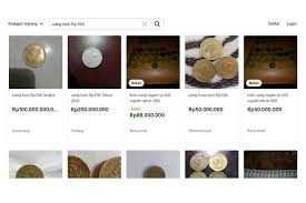 Uang Logam Rp 500 Dijual Hingga Rp 100 Miliar Kolektor Cuma Ngawur Saja Halaman All Kompas Com