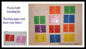 Diy Alphabet Puzzle Learning Great To Make For A Learning Center In A Class Room Alphabet Centers Education And Literacy Classroom Fun
