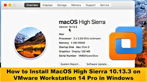 How To Install Macos High Sierra 10 13 3 On Vmware Workstation 14 Pro In Windows Complete Tutorial Youtube