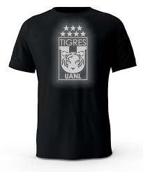 A virtual museum of sports logos, uniforms and historical items. Tigres Uanl Futbol Mexico Black Reflective Logo T Shirt Etsy