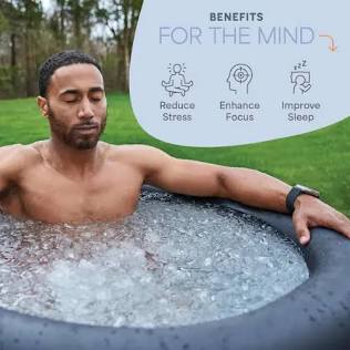 Cold water exposure initiates an immediate systemic response that benefits both mind and body., AI generated