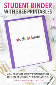 Your purchase includes a digital download with 25+ medical forms, 3 color versions of these forms and all the bonus forms & trackers. Student Binder For Back To School With Free Printables