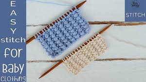 Easy Knitting Stitch Pattern For Baby Clothing So Woolly Youtube