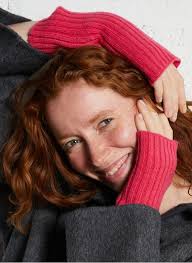 Wool fingerless gloves