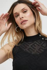 Šaty Guess, barva černá