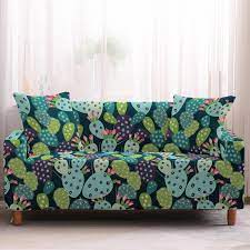 Order free fabric swatches online! Multi Color Verde Floral Patron De Cactus Sofa Con Cubierta Slipcover Ebay