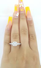Enchanted Disney Tinker Bell 34 ct Princess Diamond 14K Halo Engagement  Ring