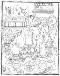 I drew it with ink pen wicca wiccan witch pagan mother nature goddess pentacle pentagram elements mother nature rune moon instant download: Pin On Coloring Pages