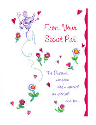Secret sister and secret pal boxed greeting cards Secret Pal Poems